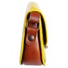 Sac à rivets effet cuir jaune