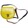 Sac à rivets effet cuir jaune