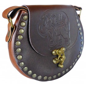 Sac à rivets éléphant gravé