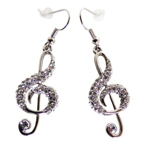 Boucles d'oreilles clef de Sol