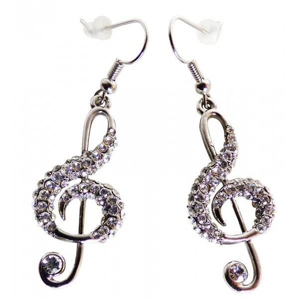 Boucles d'oreilles clef de Sol