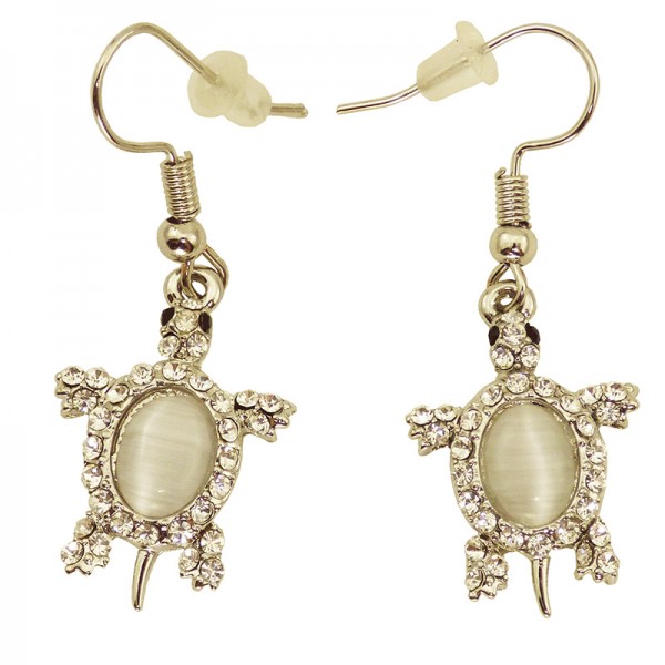 Petites tortues en boucles d'oreilles