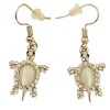 Petites tortues en boucles d'oreilles