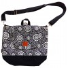 Sac transformable Black flowers