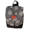 Sac transformable Black flowers