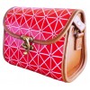 Sac à rabat besace mosaïque rouge