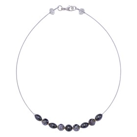 Collier léger dark hématites