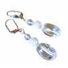 Boucles d'oreilles cristal de roche lumineux