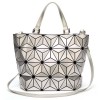 Sac à main shopping silver argent fleurs origami