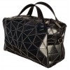 Sac cubic à bandoulière motif diamant noir