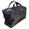 Sac cubic à bandoulière motif diamant noir