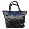 Sac à shopping fleurs noires origami