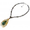 Collier en hématite, nacre et abalone