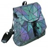 Sac à dos motifs origami diamants couleurs irisées