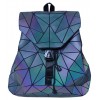 Sac à dos motifs origami diamants couleurs irisées