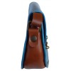 Sac à rivets effet cuir bleu
